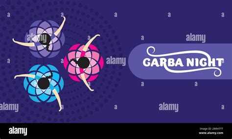 Illustration Of Garba And Dandiya Night In Shubh Navratri Celebration