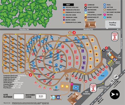 Wi Dells Map