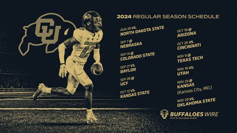 Downloadable 2024 Colorado Buffaloes football schedule - Yahoo Sports