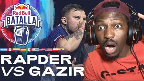 REACCION RAPDER Vs GAZIR Semifinal Red Bull Batalla Internacional