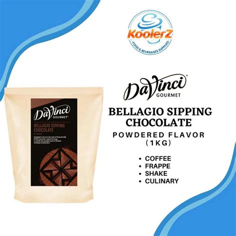 Da Vinci Gourmet Bellagio Sipping Chocolate Powder Mix 1kg Shopee