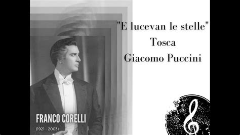 E Lucevan Le Stelle Tosca G Puccini Franco Corelli Parma 1967