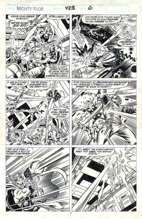 The Mighty Thor 423 Page 6 By Ron Frenz Comic Art The Mighty Thor