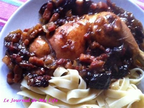 Poulet à la bière et aux pruneaux Poulet à la bière Cuisses de