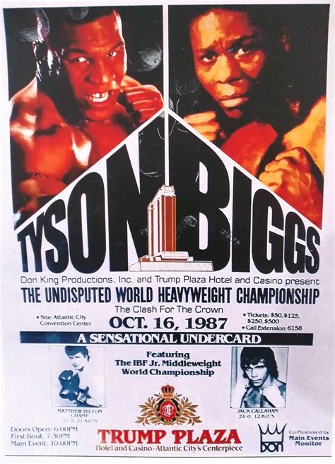 Affiche de combat TYSON vs BIGGS imprimée laminée Etsy France