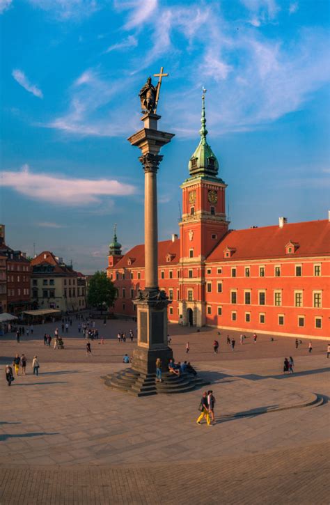 Warszawa Zamek Kr Lewski Kolumna Zygmunta Tb Hr Fotopolska