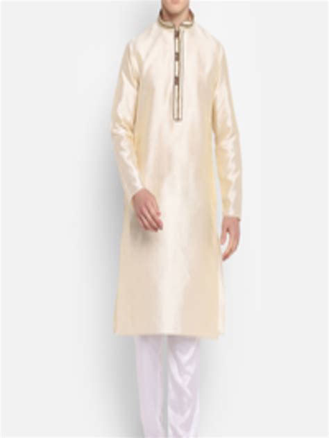 Buy DEVOILER Men Off White Kurta With Pyjamas Kurta Sets For Men