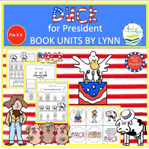 DUCK FOR PRESIDENT. BOOK UNIT ~ Book Units by Lynn