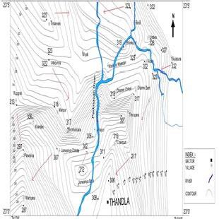 Location map of Thandla Study Area, Jhabua District, Madhya Pradesh ...