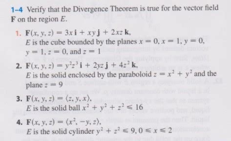 Solved Verify That The Divergence Theorem Is True For Chegg