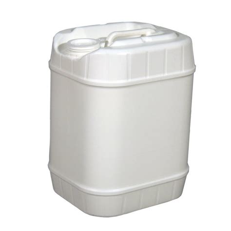 Gallon White Hdpe Plastic Rectangular Tight Head Pail W Rieke Mm