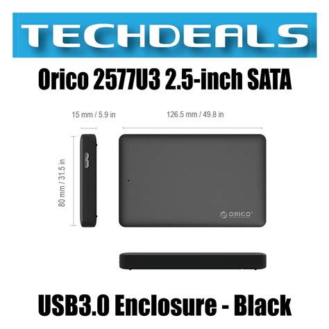 Orico U Inch Sata Usb Enclosure Black Computers Tech