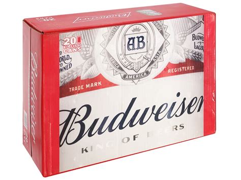 Thùng 20 lon bia Budweiser 330ml Thuận Thiên Lộc Phát