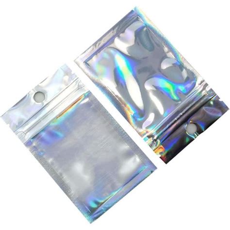 Mylar Lot De 100 Sachets En Film Mylar Anti Odeurs Avec Fermeture À