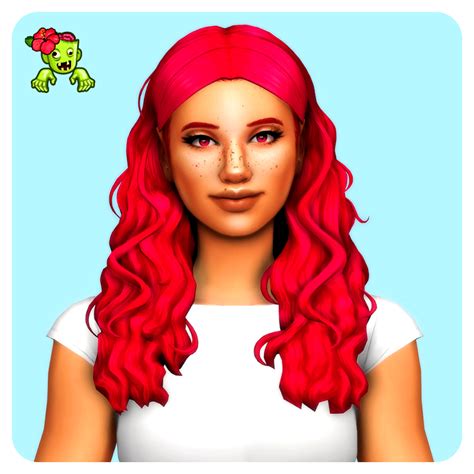 Simstroubles Alba Hair Recolor Hula Zombie Recolors On Tumblr