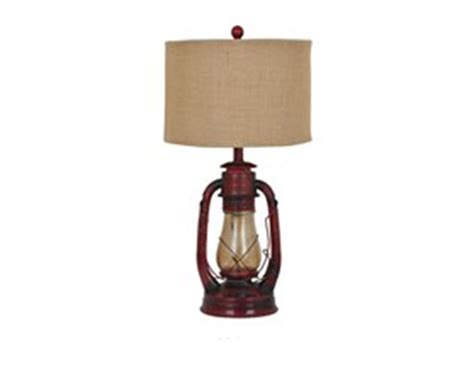 Rustic Red Lantern Table Lamp 28"H | Steinhafels