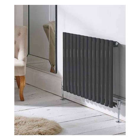 Kartell Aspen Matt Anthracite Single Panel Radiator Mm X Mm