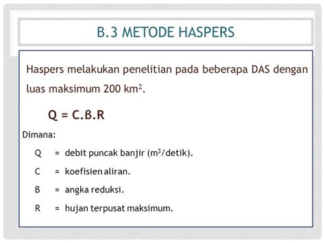 Mata Kuliah Rekayasa Hidrologi Debit Banjir Flood Flow 1 By Noor