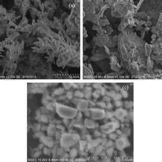 SEM Micrographs Of Received Powders A Copper B Chromium C