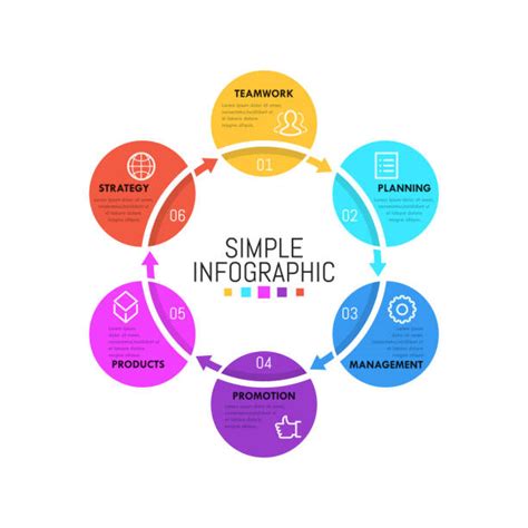 Process Infographic Circle Illustrations Royalty Free Vector Graphics