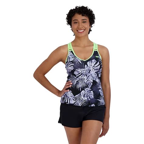 Womens Zeroxposur Racerback Upf 30 Action Tankini Top