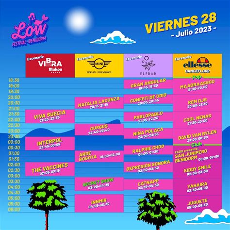 Low Festival Low Festival Anuncia Sus Horarios