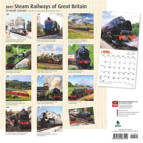 England By Rail Calendar Una Oralee