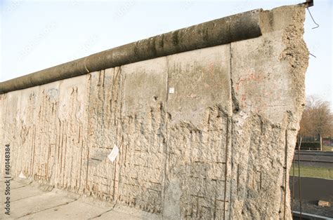 demolition line of berlin wall Stock Photo | Adobe Stock