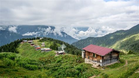 Panoramic View Of Pokut Plateau In Blacksea Karadeniz Rize Turkey