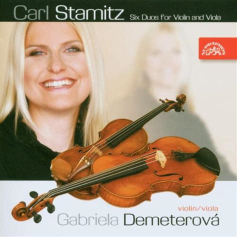 Demeterova Stamitz C Six Duos For Violin And Viola CD UK IMPORT