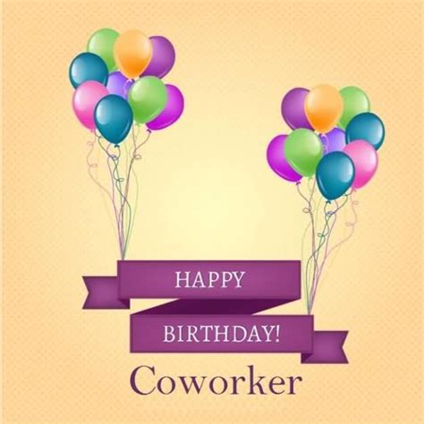 Birthday Wishes For Coworker