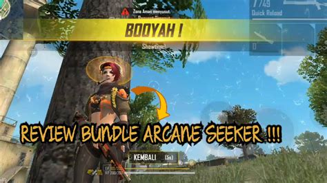 REVIEW BUNDLE ARCANE SEEKER AUTO BOOYAH FREE FIRE BATTLEGROUND