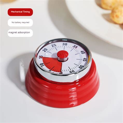 Kitchen Timer Stainless Steel Mechanical Cooking Timer Magnetic