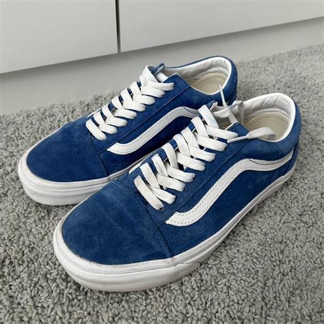 Blue Suede Old Skool Vans Only Worn 3 5 Times Like Depop