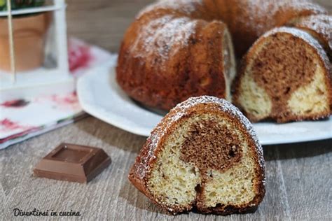 Ciambellone Bicolore Con Cioccolato Al Latte Divertirsi In Cucina