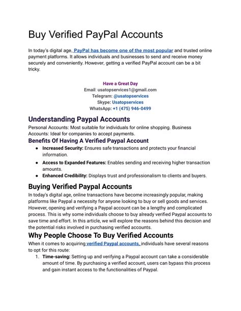 Ppt Buy Verified Paypal Accounts 100 Verified Accounts Powerpoint