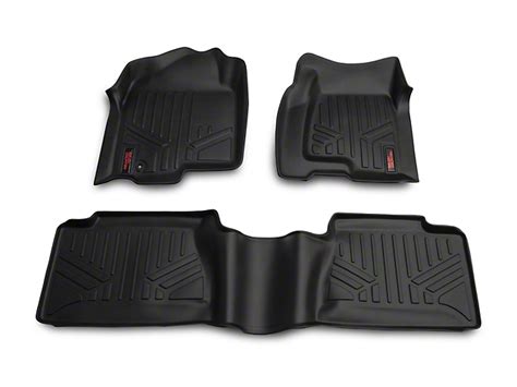 Rough Country Silverado Heavy Duty Front And Rear Floor Mats Black