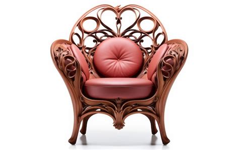 Premium Photo Wooden Chair With Leather Seat