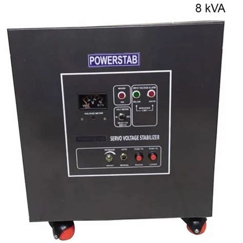 Single Phase 8 KVA Servo Voltage Stabilizer, For Commercial at ₹ 23000 ...