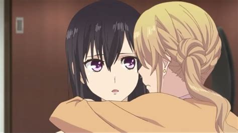 yuzu asks mei   kiss yuri anime citrus manga anime