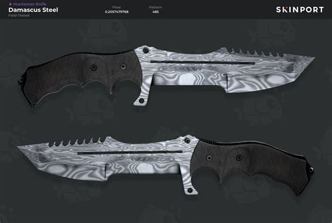 Huntsman Knife Damascus Steel Field Tested Counter Strike 2