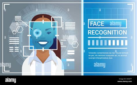 Face Recognition System Eye Retina Scanning Of African American Woman