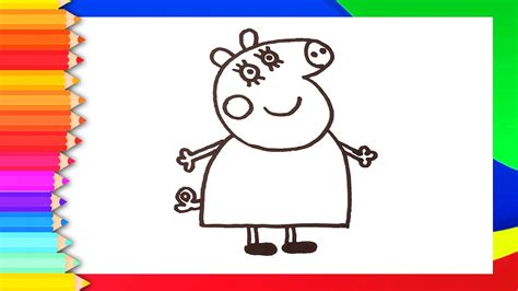 COMO DIBUJAR a MAMÁ PIG PEPPA PIG FÁCIL Para Niños Paso a Paso HOW