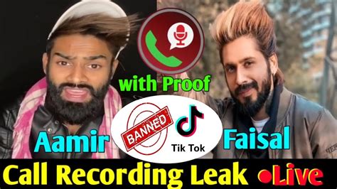 Amir Siddiqui Call Recording Leaked Youtube Vs Tik Tok Carry