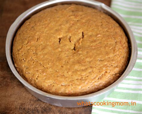 Eggless Carrot Cake Recipe Whats Cooking Mom