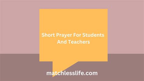 100 Intercessory and Short Prayer For Students And Teachers ...