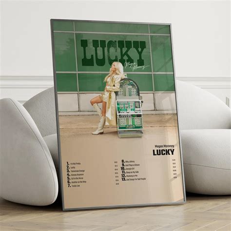 Megan Moroney Lucky Album Cover Poster Wall Art Megan Etsy