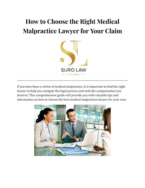 Ppt How To Choose The Right Medical Malpractice Lawyer For Your Claim Powerpoint Presentation