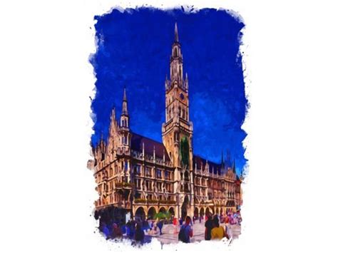 21 Marienplatz Map Designs & Graphics