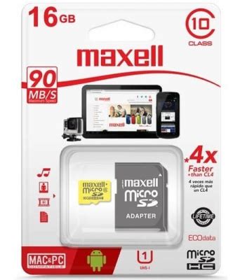 Memoria Micro Sd De Gb Maxell Maxell